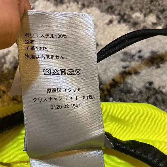 Dior Yellow Beret Hat size M - Picture 3 of 5